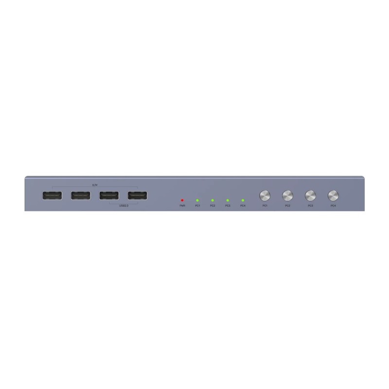 Unitek KVM HDMI 4K60Hz Switch 4-1 with 4-Port USB Hub - V306A - Unitek KVM HDMI 4K60Hz Switch 4-1 with 4-Port USB Hub