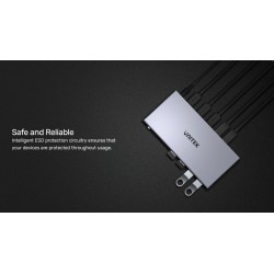 Unitek KVM HDMI 4K60Hz Switch 4-1 with 4-Port USB Hub - V306A - Unitek KVM HDMI 4K60Hz Switch 4-1 with 4-Port USB Hub