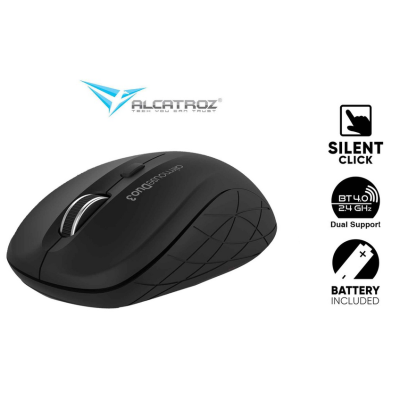 Alcatroz Airmouse Duo - 7X - Wireless BT Mouse Black — Buy in Cyprus with Fast Delivery