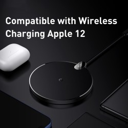 Baseus Digital LED Display Wireless Charger - Gen 2, 15W, Black — Buy in Cyprus with Fast Delivery