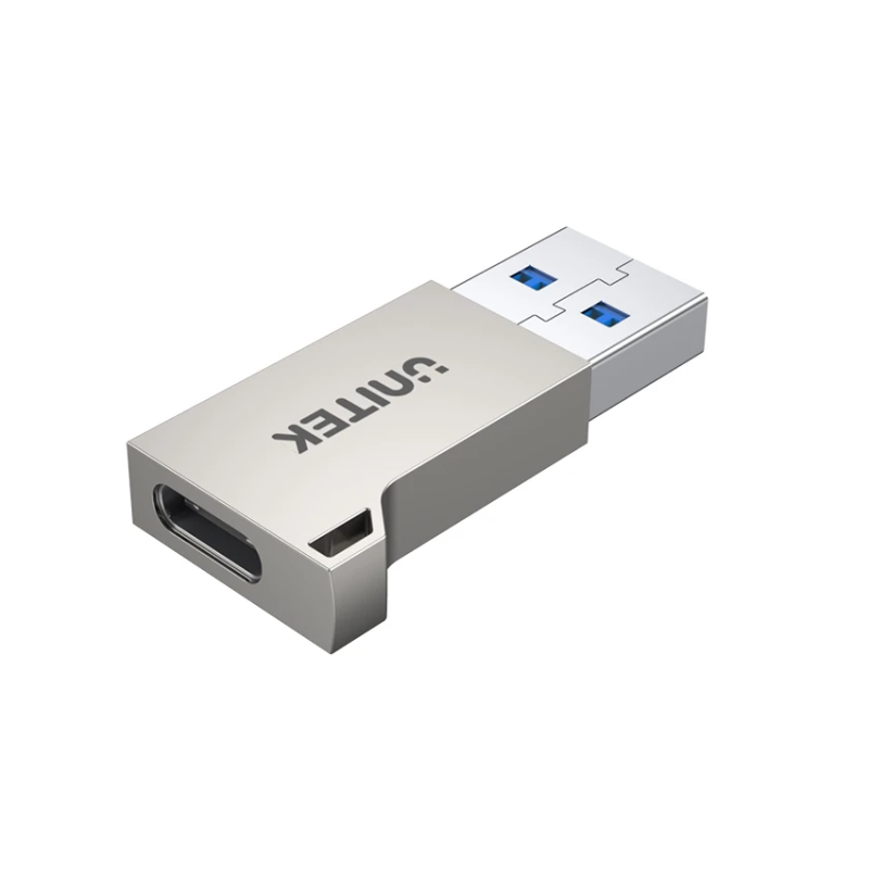 Unitek USB3.1 Type-C Female to Type-A Male 5Gbps Adapter Silver A1034NI — Buy in Cyprus with Fast Delivery