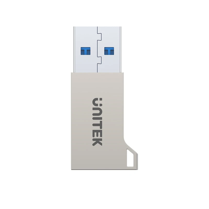 Unitek USB3.1 Type-C Female to Type-A Male 5Gbps Adapter Silver A1034NI — Buy in Cyprus with Fast Delivery