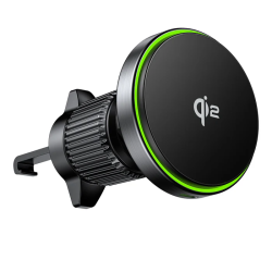 Unitek Charge Car Wireless Qi2 Magnetic 15W & AirVent Mount - P1404A - Charge Car Wireless Qi2 Magnetic 15W & AirVent Mount
