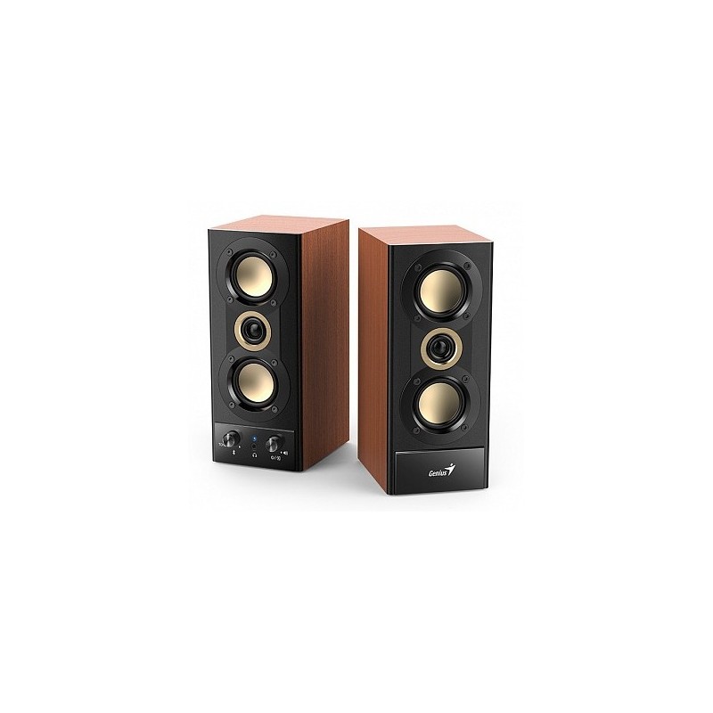 Genius PC Speakers - SP-HF800BT - 2.0 PC Speakers 20W RMS USB & BT Wood — Buy in Cyprus with Fast Delivery
