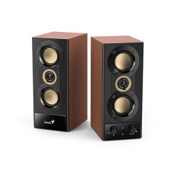Genius PC Speakers - SP-HF800BT - 2.0 PC Speakers 20W RMS USB & BT Wood — Buy in Cyprus with Fast Delivery
