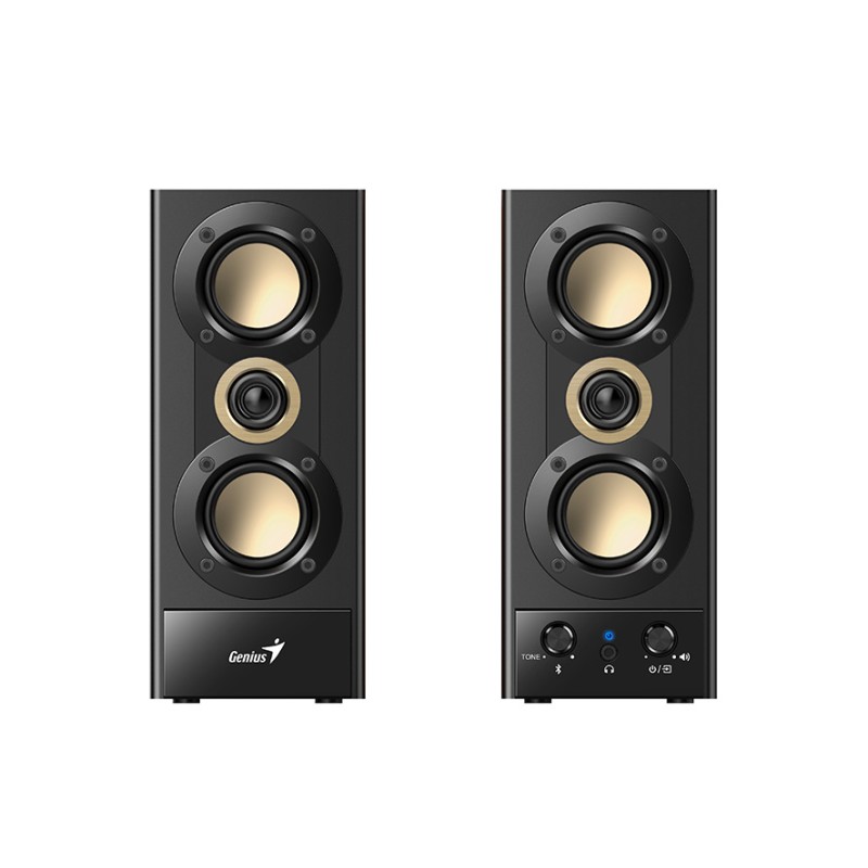 Genius PC Speakers - SP-HF800BT - 2.0 PC Speakers 20W RMS USB & BT Wood — Buy in Cyprus with Fast Delivery