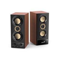 Genius PC Speakers - SP-HF800BT - 2.0 PC Speakers 20W RMS USB & BT Wood — Buy in Cyprus with Fast Delivery