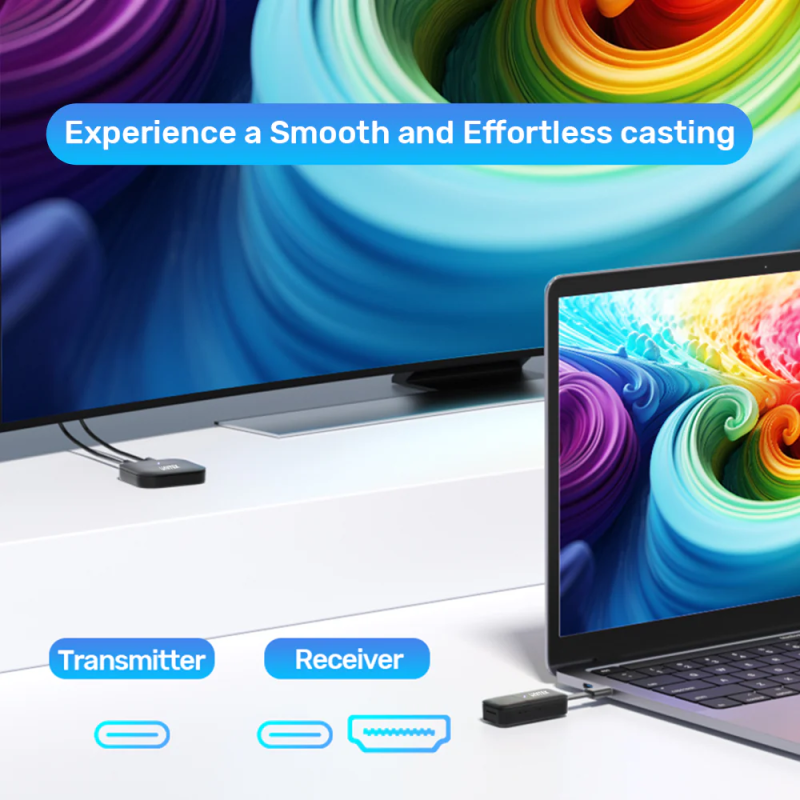 Unitek Wireless USB-C to HDMI Extender Kit - V1184A - Up to 50m — Buy in Cyprus with Fast Delivery