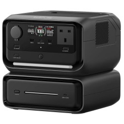 EcoFlow River Power Station - RIVER 3 Max - 572Wh 600W with 3 UK plugs 100W USB-C (Plus + EB300)