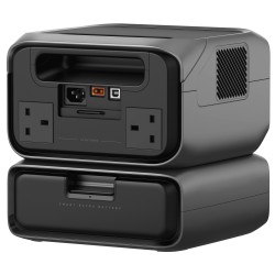 EcoFlow River Power Station - RIVER 3 Max - 572Wh 600W with 3 UK plugs 100W USB-C (Plus + EB300)