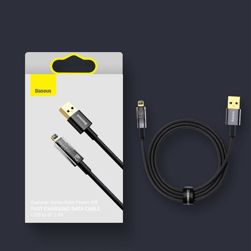 Baseus Cable Lightning to USB-A Explorer Series - Auto Power-Off — Buy in Cyprus with Fast Delivery