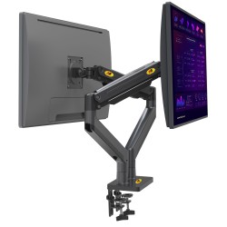 NBMounts Monitor Desk Mount - G35 - Dual Arm Extra Long Gas Monitor Desk Mount — Buy in Cyprus with Fast Delivery