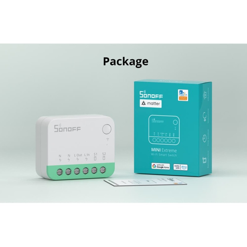 Sonoff WiFi Smart Switch MINI - R4M - Matter — Buy in Cyprus with Fast Delivery