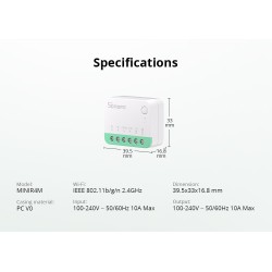 Sonoff WiFi Smart Switch MINI - R4M - Matter — Buy in Cyprus with Fast Delivery