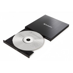 Verbatim External Slimline CD DVD Writer - USB 3.2 USB-C Black — Buy in Cyprus with Fast Delivery