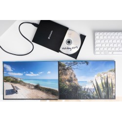 Verbatim External Slimline CD DVD Writer - USB 3.2 USB-C Black — Buy in Cyprus with Fast Delivery