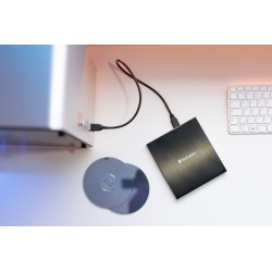 Verbatim External Slimline CD DVD Writer - USB 3.2 USB-C Black — Buy in Cyprus with Fast Delivery