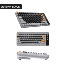 Alcatroz Jellybean Keyboard - AirDock 2 - Wireless 2.4G+BT Keyboard Autumn Black — Buy in Cyprus with Fast Delivery