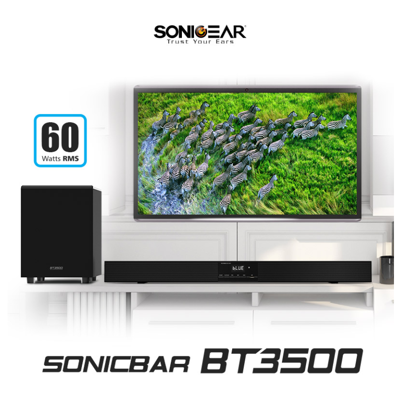 SonicGear Soundbar with Subwoofer - BT3500 - BT-USB-FM — Buy in Cyprus with Fast Delivery