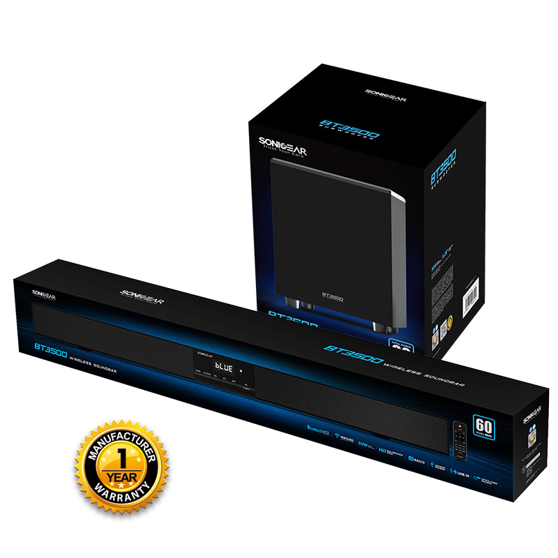 SonicGear Soundbar with Subwoofer - BT3500 - BT-USB-FM — Buy in Cyprus with Fast Delivery