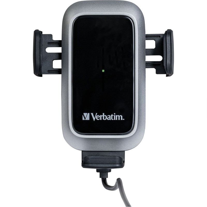 Verbatim Wireless Auto Align Car Charger - FWC-03 - Wireless Auto Align Car Charger Qi Certified for AirVent Dash