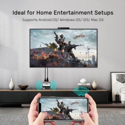 Unitek Wireless Screen Sharing Adapter - Up to 25M - Black — Buy in Cyprus with Fast Delivery