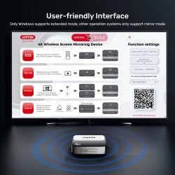 Unitek Wireless Screen Sharing Adapter - Up to 25M - Black — Buy in Cyprus with Fast Delivery
