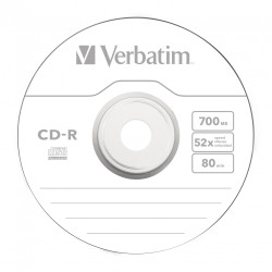 Verbatim CD-R - 43432 - 700MB 52X 25-Pack Spindle Extra Protection — Buy in Cyprus with Fast Delivery