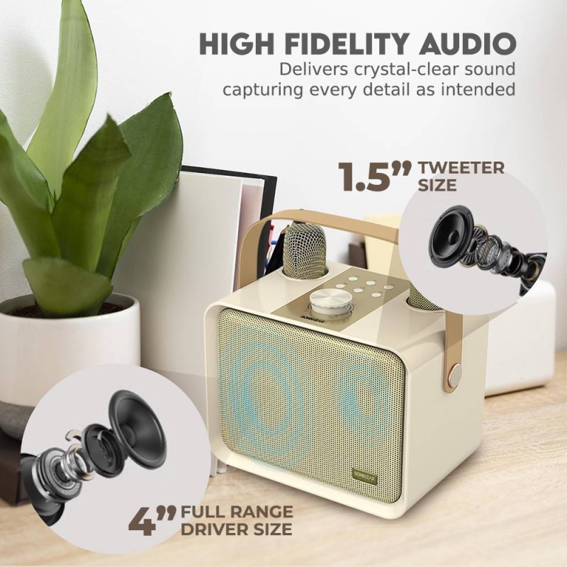 SonicGear Portable Speaker - K600 - SonicGear Portable Speaker BT Wireless Dual Mics iOX Souffle