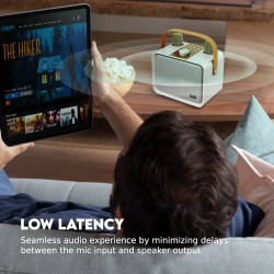 SonicGear Portable Speaker - K600 - SonicGear Portable Speaker BT Wireless Dual Mics iOX Souffle