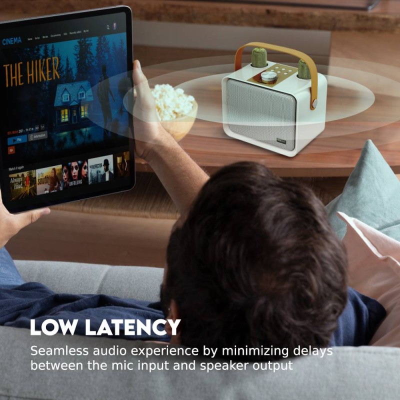 SonicGear Portable Speaker - K600 - SonicGear Portable Speaker BT Wireless Dual Mics iOX Souffle