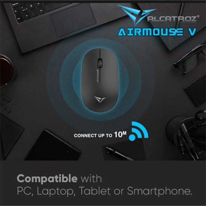 Alcatroz Wireless Mouse - Airmouse V - Black — Buy in Cyprus with Fast Delivery