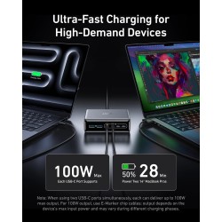 Anker Mobile Charger Desktop 200W PRIME - A2683 - Black — Buy in Cyprus with Fast Delivery