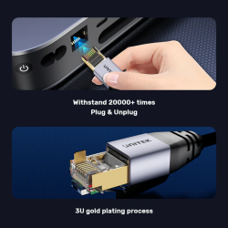 Unitek Network Patch Cable CAT8 Black 10.0m - C18149A-10M - CAT8 Black 10.0m — Buy in Cyprus with Fast Delivery