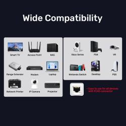 Unitek Network Patch Cable CAT8 Black 10.0m - C18149A-10M - CAT8 Black 10.0m — Buy in Cyprus with Fast Delivery