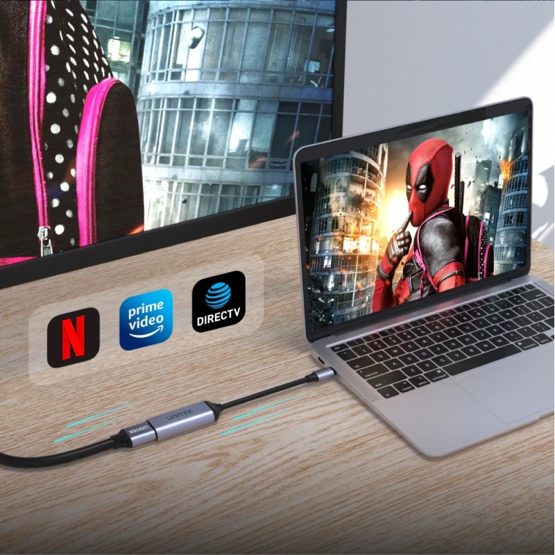 Unitek Converter - V1416B - USB-C to HDMI 8K Aluminium HDCP 2.3 — Buy in Cyprus with Fast Delivery
