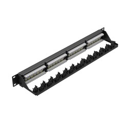 Unitek Network Patch Panel - T003A - 24-Port CAT6 UTP Patch Panel — Buy in Cyprus with Fast Delivery