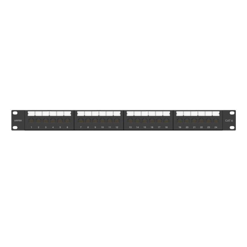 Unitek Network Patch Panel - T003A - 24-Port CAT6 UTP Patch Panel — Buy in Cyprus with Fast Delivery