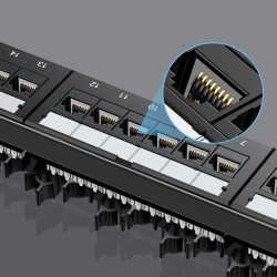 Unitek Network Patch Panel - T003A - 24-Port CAT6 UTP Patch Panel — Buy in Cyprus with Fast Delivery