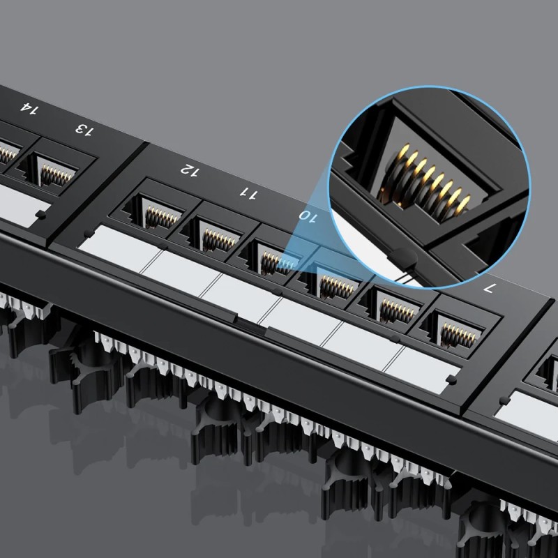 Unitek Network Patch Panel - T003A - 24-Port CAT6 UTP Patch Panel — Buy in Cyprus with Fast Delivery