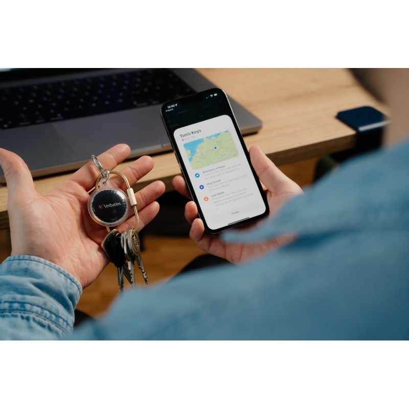 Verbatim My Finder Coin Apple BT Item Finder - MYFC-01B - 1-pk Black — Buy in Cyprus with Fast Delivery