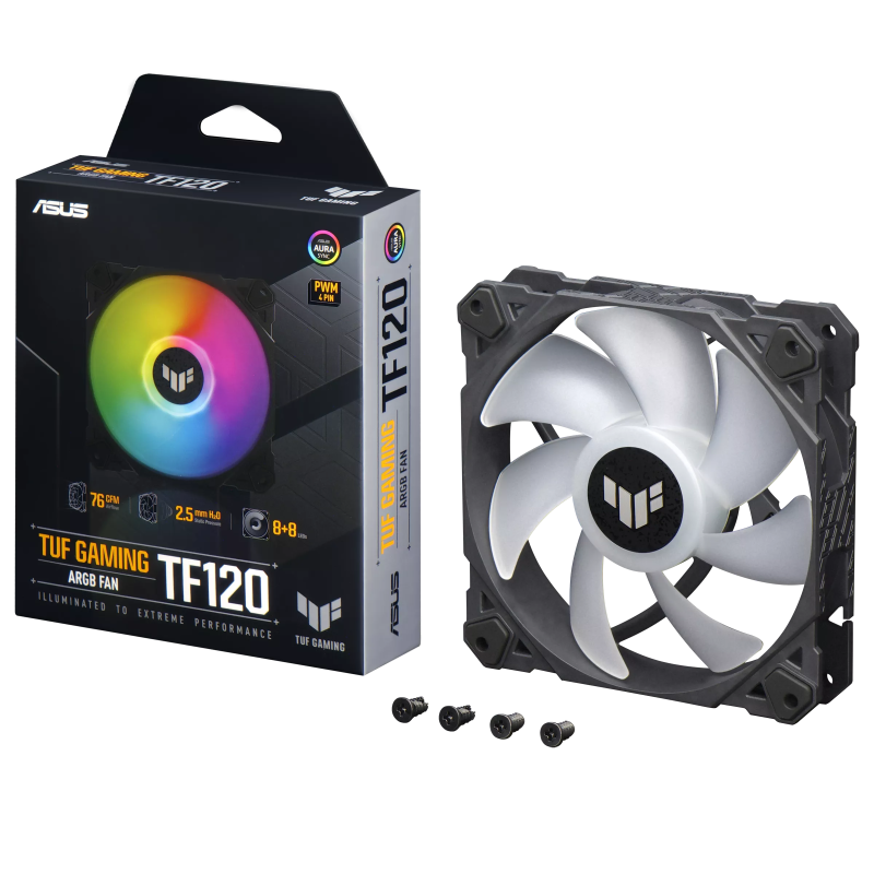 ASUS Gaming Fan ARGB - TF120 - Black — Buy in Cyprus with Fast Delivery