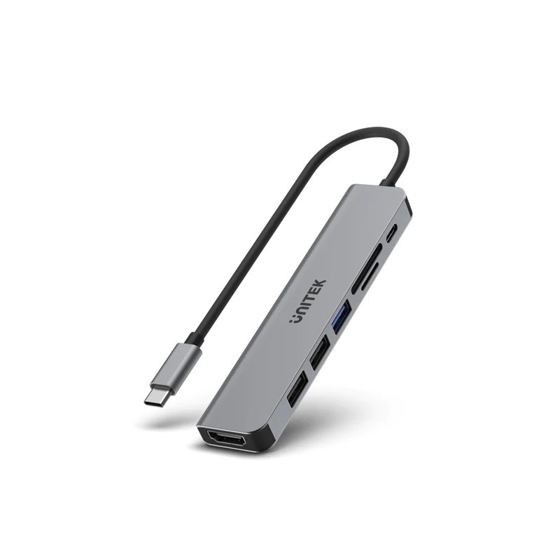 Unitek USB-C Hub - H1118A - USB3.0, HDMI, SD, PD100W — Buy in Cyprus with Fast Delivery
