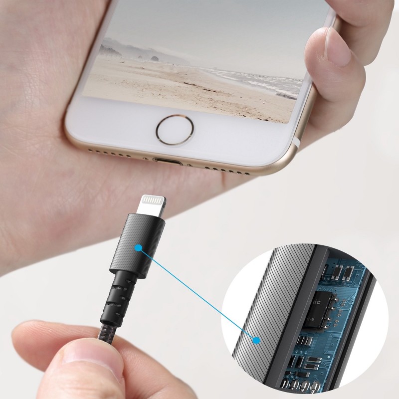 Anker PowerLine Select+ USB-A to MFI Lightning - 1.8m - Black — Buy in Cyprus with Fast Delivery