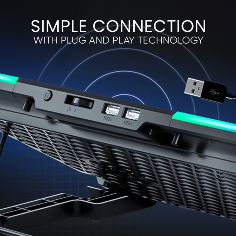 Alcatroz Laptop Cooler - Vendaval G2 - RGB Black — Buy in Cyprus with Fast Delivery