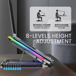 Alcatroz Laptop Cooler - Vendaval G2 - RGB Black — Buy in Cyprus with Fast Delivery