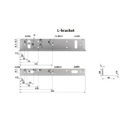Dahua AC Single Door Magnetic ZL Bracket - ASF280A - For ASF280A — Buy in Cyprus with Fast Delivery