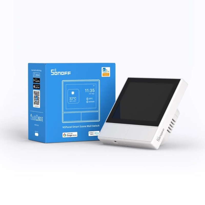 Sonoff WiFi Smart NS Panel - Touch screen, White — Buy in Cyprus with Fast Delivery