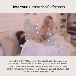 Sonoff WiFi Smart NS Panel - Touch screen, White — Buy in Cyprus with Fast Delivery