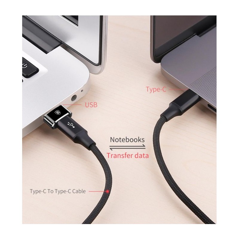 Baseus Adaptor USB-C Female to USB-A Male - USB-C Female to USB-A Male — Buy in Cyprus with Fast Delivery